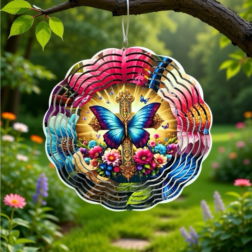 Colorful Butterfly Wind Spinner